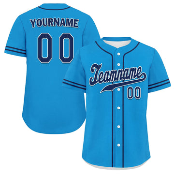 Custom Blue Classic Style Black Personalized Authentic Baseball Jersey UN002-bd0b00d8-cc