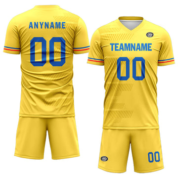 Custom Yellow Soccer Sets Jersey Personalized SCJ101-D28016