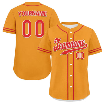 Custom Yellow Classic Style Red Personalized Authentic Baseball Jersey UN002-bd0b00d8-ad