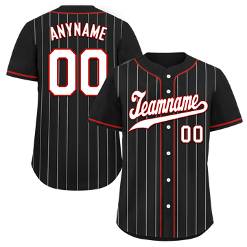 Custom Black Stripe Fashion Personalized Authentic Baseball Jersey BSBJ01-D017243