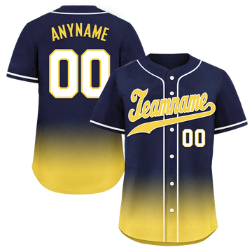 Custom Blue Yellow Fade Fashion Personalized Authentic Baseball Jersey BSBJ01-D0a70e9