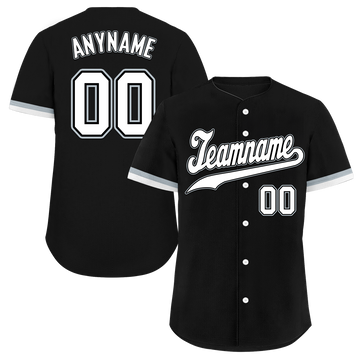 Custom Black Classic Style White Personalized Authentic Baseball Jersey BSBJ01-bd0faa7