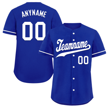 Custom Blue Classic Style White Personalized Authentic Baseball Jersey BSBJ01-bd0faea