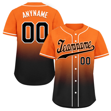 Custom Orange Black Fade Fashion Personalized Authentic Baseball Jersey BSBJ01-D0a70c7