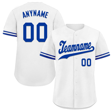 Custom White Classic Style Blue Personalized Authentic Baseball Jersey BSBJ01-bd0fa0f