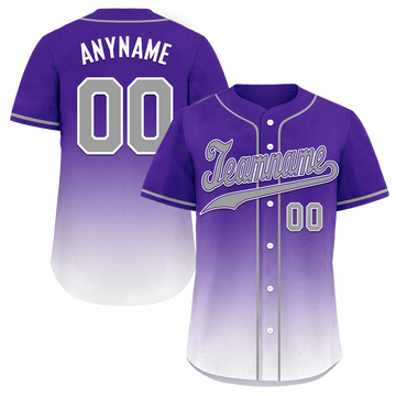 Custom Purple White Fade Fashion Personalized Authentic Baseball Jersey BSBJ01-D0a70eb