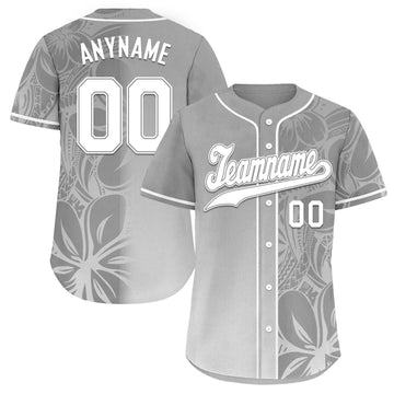 Custom Gray Classic Style Personalized Authentic Baseball Jersey BSBJ01-D020160-8