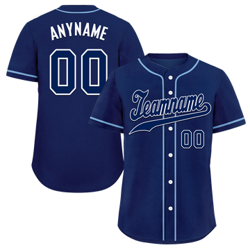 Custom Blue Classic Style Blue Personalized Authentic Baseball Jersey BSBJ01-bd0fa0c