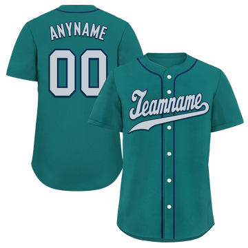 Custom Green Classic Style Grey Personalized Authentic Baseball Jersey BSBJ01-bd0fabe