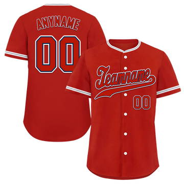 Custom Red Classic Style Red Personalized Authentic Baseball Jersey BSBJ01-bd0fab7