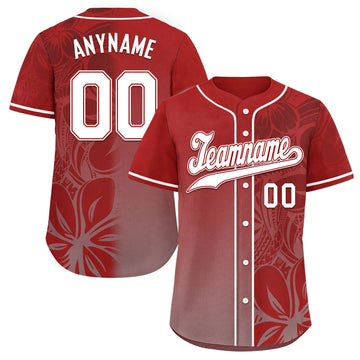 Custom Red Classic Style Personalized Authentic Baseball Jersey BSBJ01-D020160-3