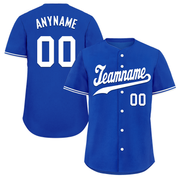 Custom Blue Classic Style White Personalized Authentic Baseball Jersey BSBJ01-bd0fa0e