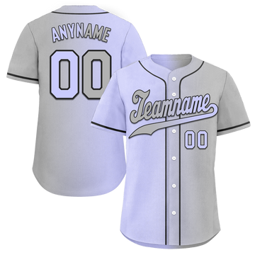 Custom Purple Grey Gradient Fashion Personalized Authentic Baseball Jersey BSBJ01-D0a7a0f