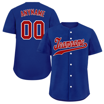 Custom Blue Classic Style Red Personalized Authentic Baseball Jersey BSBJ01-bd0fadd