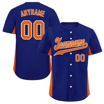 Custom Blue Classic Style Orange Personalized Authentic Baseball Jersey BSBJ01-bd0faba