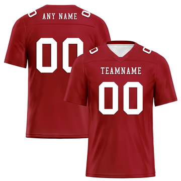 Custom Red Classic Style Personalized Authentic Football Jersey FBJ02-bd0a700a