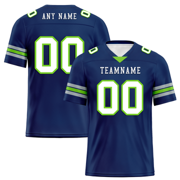 Custom Blue Classic Style Personalized Authentic Football Jersey FBJ02-bd0a70ad