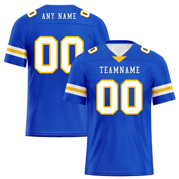 Custom Blue Classic Style Personalized Authentic Football Jersey FBJ02-bd0a70bb