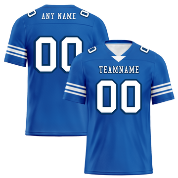 Custom Blue Classic Style Personalized Authentic Football Jersey FBJ02-bd0a700f