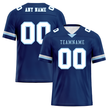 Custom Blue Classic Style Personalized Authentic Football Jersey FBJ02-bd0a70a7