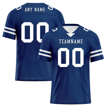 Custom Blue Classic Style Personalized Authentic Football Jersey FBJ02-bd0a70bf