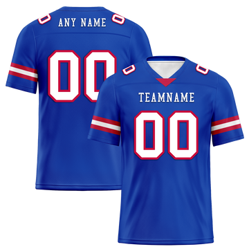 Custom Blue Classic Style Personalized Authentic Football Jersey FBJ02-bd0a70ca