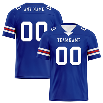 Custom Blue Classic Style Personalized Authentic Football Jersey FBJ02-bd0a70aa