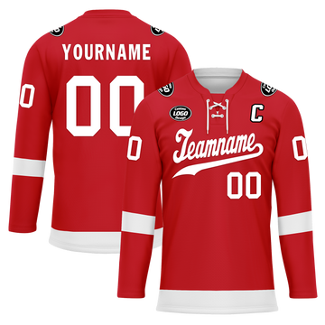 Custom Red White Personalized Hockey Jersey HCKJ01-D0a70ac