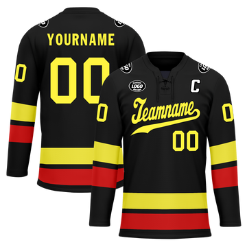Custom Black Personalized Hockey Jersey HCKJ01-D0a70dd