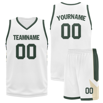 Custom White Green Classic Style Sports Uniform Basketball Jersey BBJ01-bd0a70a0