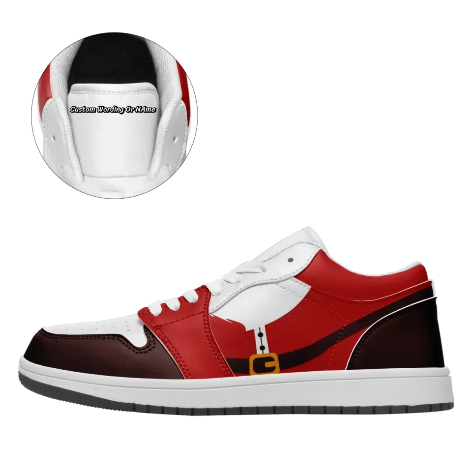 Personalized Santa AJ Sneakers, Custom Christmas Shoes, Holidays Gift,
