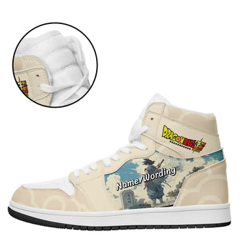 Personalized Names, Perfect for Anime Enthusiasts and Paying Tribute to Akira Toriyama Custom Anime Dragon Ball AJ1 High-Top Sneakers