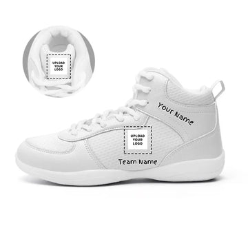 Personalized Cheerleading Shoes, Custom Cheer High Cut Shoes, Frofessional Comfortable, Put name or Team name on it, XF2302