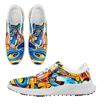 Personalized Premium Golf Shoes, Custom Graffiti Fashion Golf Shoes, Designed for True Golf Fans