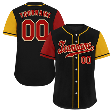 Custom Black Two Tone Brown Authentic Baseball Jersey