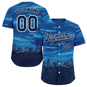 Custom Blue City Edition Black Authentic Baseball Jersey BSBJ0a-bc0fbca