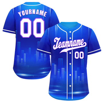 Custom Blue City Edition White Authentic Baseball Jersey BSBJ0a-bc0fbce