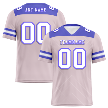 Custom Pink Sleeve Stripes White Personalized Authentic Football Jersey FBJ02-bc0f0e7