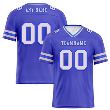 Custom Purple Sleeve Stripes White Personalized Authentic Football Jersey FBJ02-bc0f070