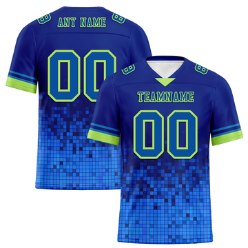 Custom Blue 3D Pattern Blue Personalized Authentic Football Jersey FBJ02-bc0fafb