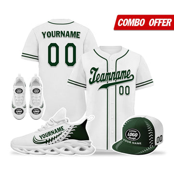 Custom White Jersey MaxSoul Shoes and Hat Combo Offer Personalized ZH-bd0b00e0-a7