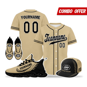 Custom Brown Jersey MaxSoul Shoes and Hat Combo Offer Personalized ZH-bd0b00e0-a8