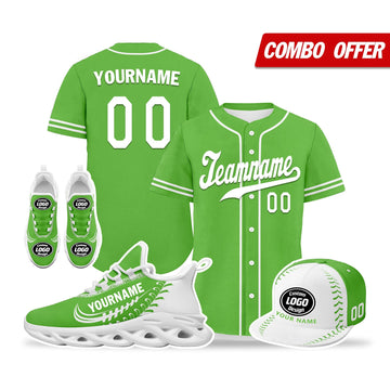 Custom Green Jersey MaxSoul Shoes and Hat Combo Offer Personalized ZH-bd0b00e0-be