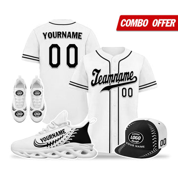 Custom White Jersey MaxSoul Shoes and Hat Combo Offer Personalized ZH-bd0b00e0-bf