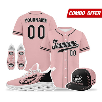 Custom Pink Jersey MaxSoul Shoes and Hat Combo Offer Personalized ZH-bd0b00e0-b8