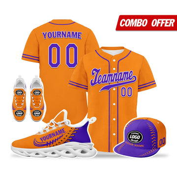 Custom Orange Jersey MaxSoul Shoes and Hat Combo Offer Personalized ZH-bd0b00e0-cb