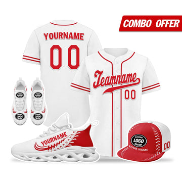 Custom White Jersey MaxSoul Shoes and Hat Combo Offer Personalized ZH-bd0b00e0-ce