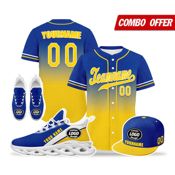 Custom Blue Yellow Jersey MaxSoul Shoes and Hat Combo Offer Personalized ZH-bd0b007e-a0