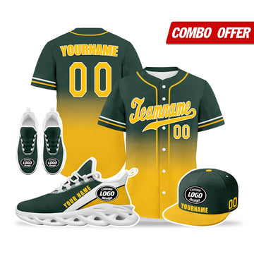 Custom Green Yellow Jersey MaxSoul Shoes and Hat Combo Offer Personalized ZH-bd0b007e-ab