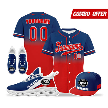 Custom Blue Red Jersey MaxSoul Shoes and Hat Combo Offer Personalized ZH-bd0b007e-f